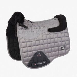 Premier Equine Capella Close Contact Merino Wool Dressur Underlag - Gr�/sort merino