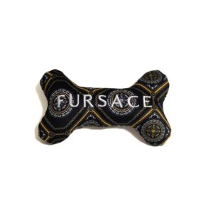 CatWalk Dog Fursace Bone Parody Plush Dog Toy