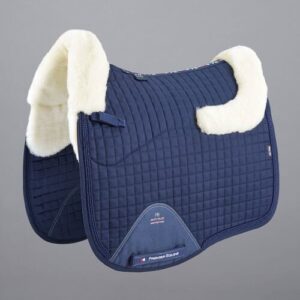 Premier Equine European CC Merino dressurunderlag - Navy/Natur