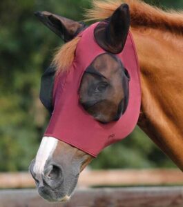 Premier Equine Comfort Lycra insektmaske - Wine - S