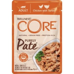 Core Purely Pat� Chicken and Turkey, 24 x 85g