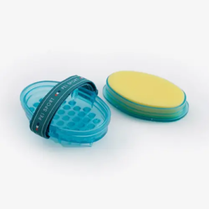 Premier Equine vaskestrigle med svamp - Bl�/peacock