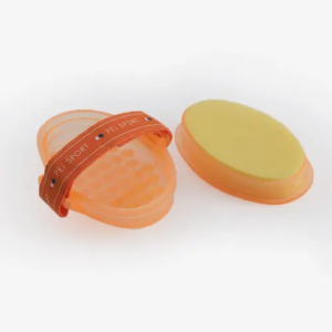 Premier Equine vaskestrigle med svamp - Orange/Amber