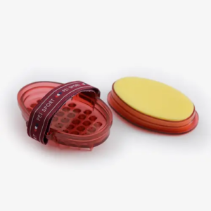 Premier Equine vaskestrigle med svamp - Wine/Fuchsia