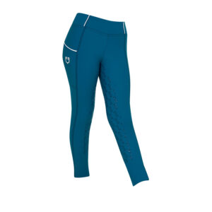 Equestro Junior Tights - Blue Coral - 8 ÅR