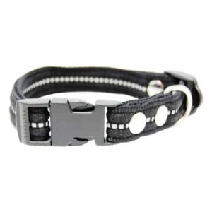 FENRIZ Webbing Halsb�nd m. refleks (Sort) - Medium