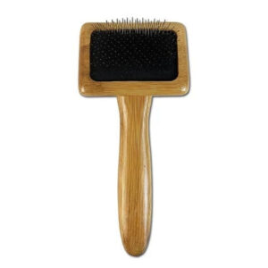 Hundeb�rste i bambus karte u/dupper - Large