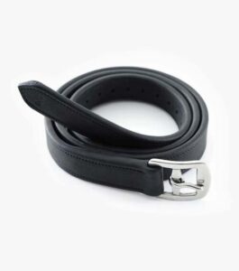 Premier Equine German Aniline stigremme - Sort - 120cm