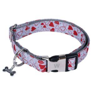 WOUAPY "Coeurs Rouges" Hundehalsb�nd - Medium