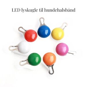 LED lyskugle til halsb�nd - Hvid
