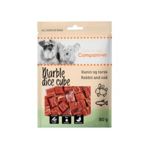 Companion marble dice cube - kanin & torsk - 1. stk