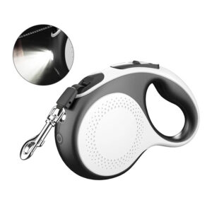 Automatisk hundesnor m. lys og b�ndline - 30-50 kg
