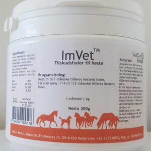 Vetcur ImVet pulver tilskud til hest, 300g