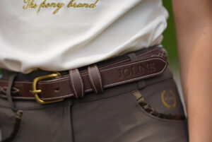 Joline - B�rn, B�lte, H�ndlavet Horsebit - 75cm / Brun l�der