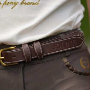 Joline - B�rn, B�lte, H�ndlavet Horsebit - 55cm / Brun l�der