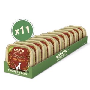 Lilys Kitchen Pat� Organic Beef Supper, 11 x 150g