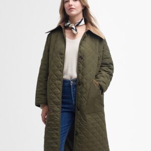 Barbour - Dame, Jakke, Lockton Quilt - Army Green/Ancient - 36 / Army Green/Ancient