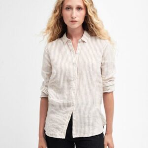 Barbour - Dame, Skjorte, Marine - Tannin Stripe - 10 / Tannin Stripe