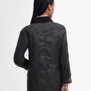 Barbour - Dame voks jakke, Classic, Beadnell, Oliven - Olive / 42