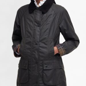 Barbour - Dame voks jakke, Classic, Beadnell, Oliven - Olive / 40