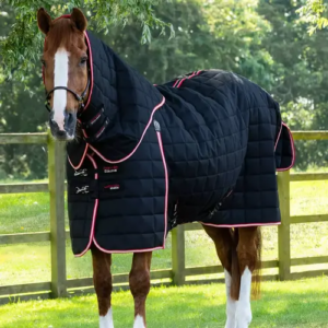 Premier Equine Lucanta 450g staldd�kken med hals - Sort - 5,0 115cm
