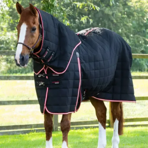 Premier Equine Lucanta 200g stald d�kken med hals - Sort - 6,6 145cm
