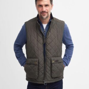 Barbour - Herre, Vest, Fernwood Gilet - M / Dark Olive