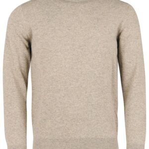 Barbour - Pullover, herre, Essential Lambswool Crew - Fossil - Fossil / L