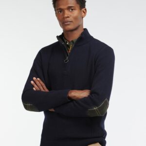 Barbour - Sweater, herre, Holden Half Zip - Navy / M
