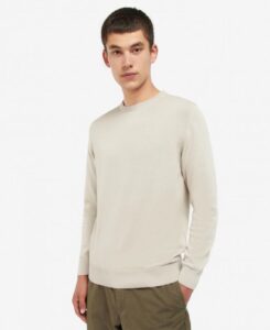 Barbour - Herre, Pullover, Pima Cotton Crew, Mist - XXL / Mist