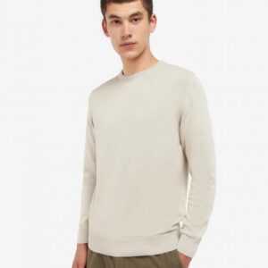 Barbour - Herre, Pullover, Pima Cotton Crew, Mist - L / Mist