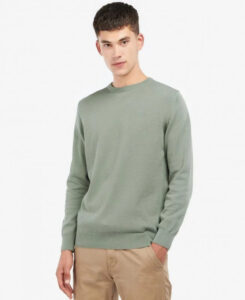 Barbour - Herre, Pullover, Pima Cotton Crew, Agave-green - XXL / agave-green