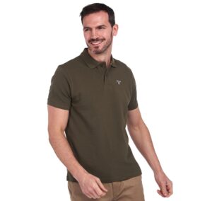 Barbour - Herre, Polo - Olive - XXXL / Olive