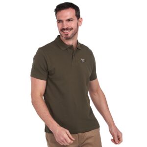 Barbour - Herre, Polo - Olive - L / Olive