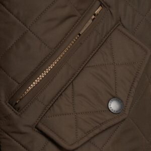 Barbour - Jakke, herre, Powell Quilt - Olive/Forest Mist / XL