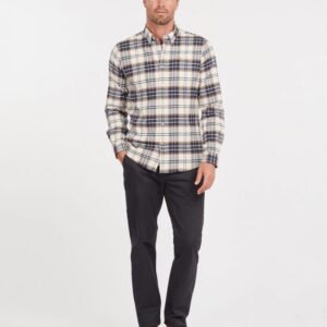 Barbour - Herre, Skjorte, Portdown - Ecru - Ecru / M