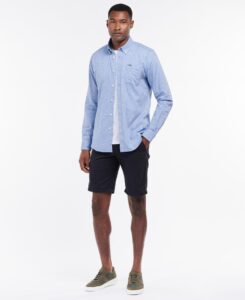 Barbour - Herre, Skjorte, Nelson TS - Blue - L / Blue