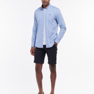 Barbour - Herre, Skjorte, Nelson TS - Blue - L / Blue