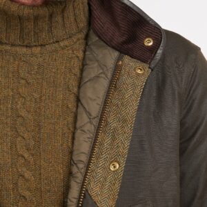 Barbour - Jakke, herre, Hereford Wax - Olive / XL