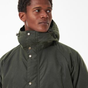 Barbour - Jakke, herre, Wax Parka, Army Green - Olive/Classic / XL