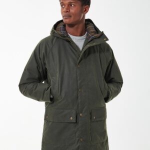 Barbour - Jakke, herre, Wax Parka, Army Green - Olive/Classic / M