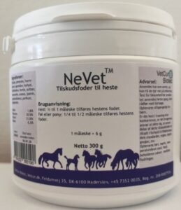 Vetcur NeVet pulver tilskud til hest, 300g