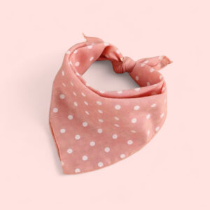 Bandana / Rosa m. hvide prikker
