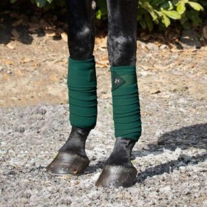 Premier Equine Polo Fleece bandager - Gr�n