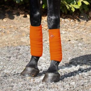 Premier Equine Polo Fleece bandager - Orange