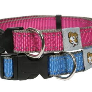 DoggyThings Hundehalsb�nd med refleks - Large - Bl�