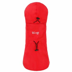 WOUAPY Essential Regnfrakke til hunde (R�d)
