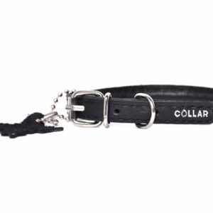 COLLAR Rundsyet Hundehalsb�nd i l�der (Sort)