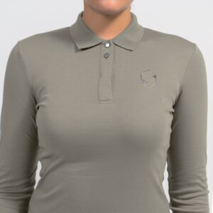 Samshield - Polo, Kort�rmet, Maggie Crystal, Sauge - SAUGE TONE ON TONE / L