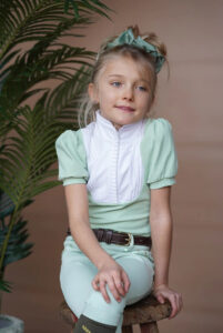 Joline - B�rn, T-shirt, korte �rmer,Josephine, Lys gr�n - 110-116 / Green